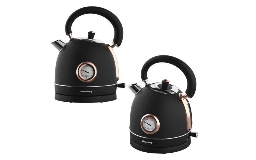 Czajnik elektryczny z termometrem 1,8 L czarny KB-7905