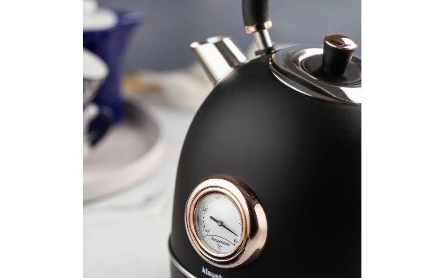 Czajnik elektryczny z termometrem 1,8 L czarny KB-7905