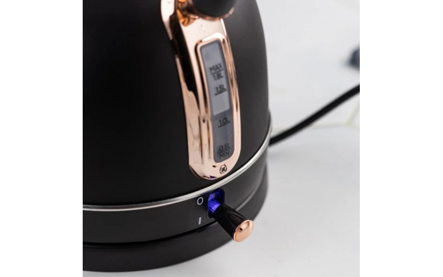 Czajnik elektryczny z termometrem 1,8 L czarny KB-7905