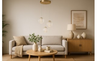 Lampa Edem 3 Round Gold