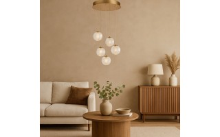 Lampa EDEM 5 ROUND Gold