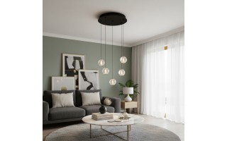 Lampa EDEM 5 ROUND Black