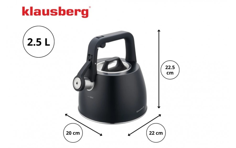 Czajnik tradycyjny z gwizdkiem 2,5 L KB-7915