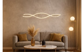 Lampa  SPARK WAVES PENDANT 120 CCT DIMM + REMOTE CONTROL Gold