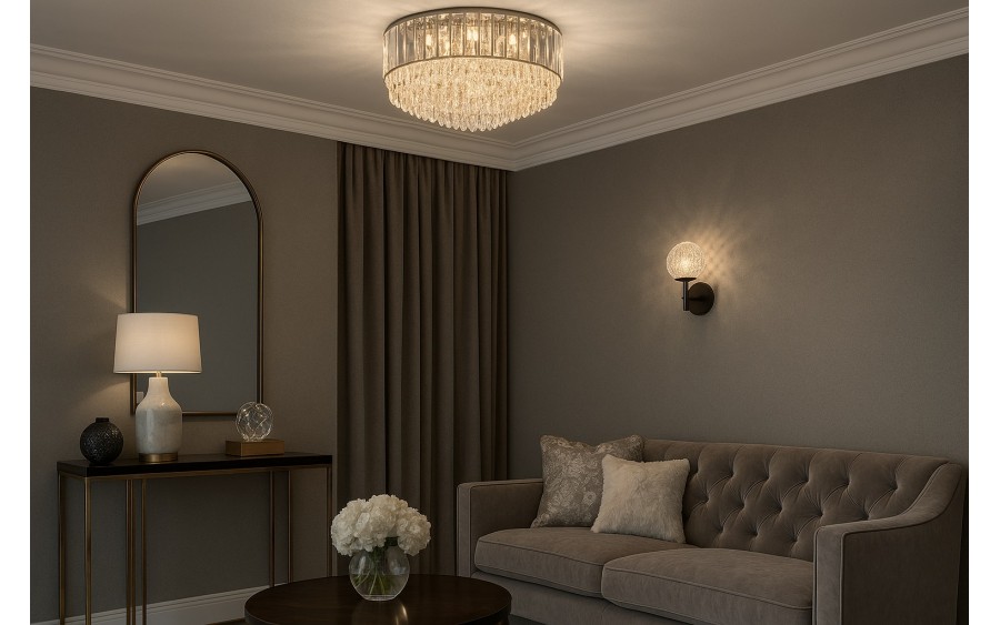 Plafon kryształowy Frost Chrome 60253/16