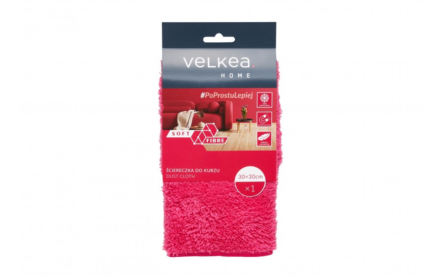 Ściereczka do kurzu z mikrofibry Soft Fibre 30 x 30 cm VELKEA