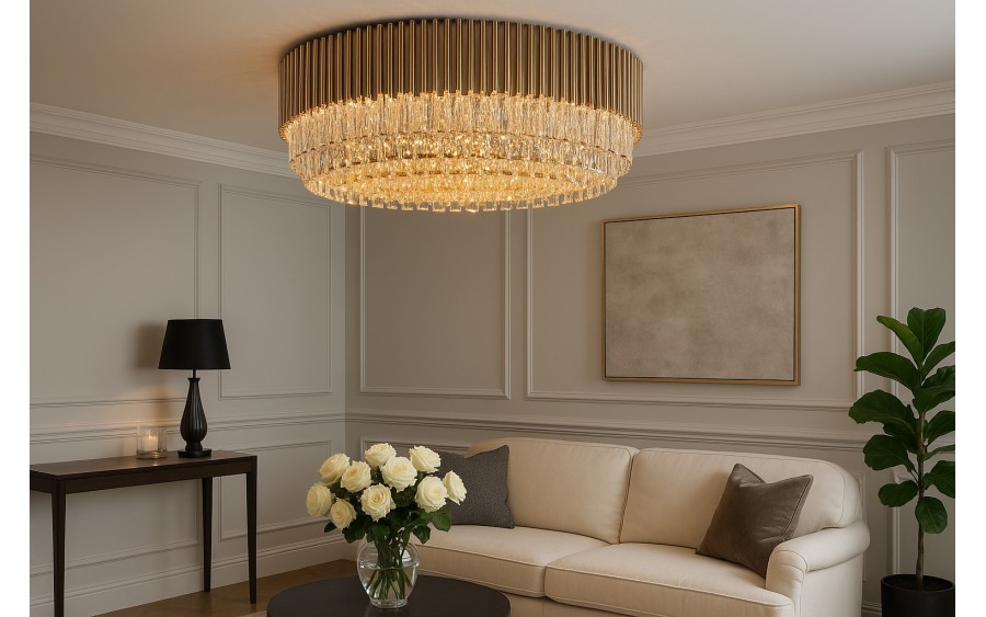 Plafon kryształowy Gold Stic 60181/32