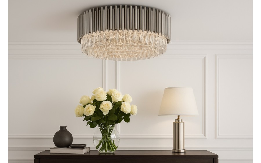 Plafon kryształowy Stic Chrome 60181/13