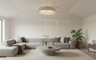 Plafon kryształowy Stic Chrome 60181/32