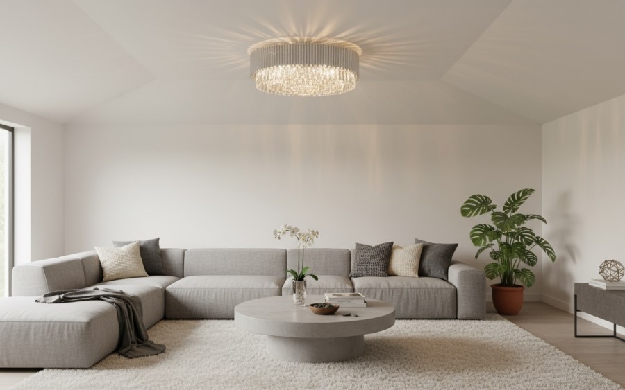 Plafon kryształowy Stic Chrome 60181/32