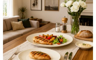 Talerz płytki obiadowy 26,5 krem JGS