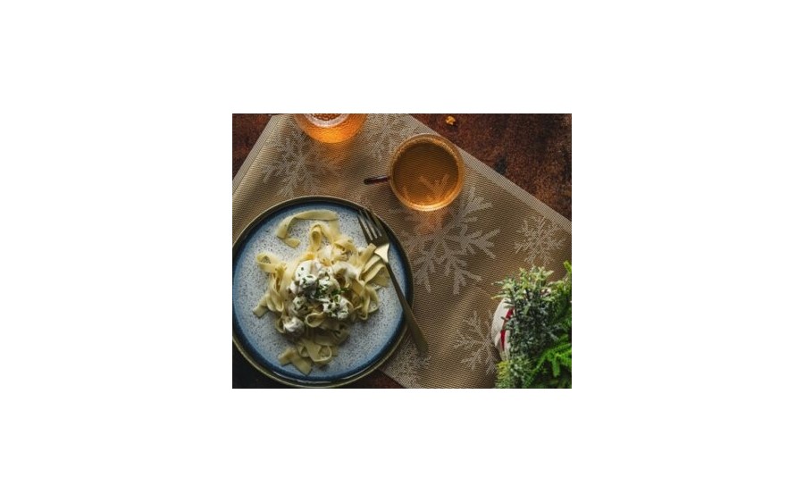 Mata stołowa 30x45 cm złota 281029