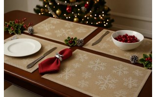 Mata stołowa 30x45 cm złota 281029