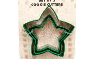 Zestaw 3 wykrawaczy do ciastek mix gwiazdka choinka
