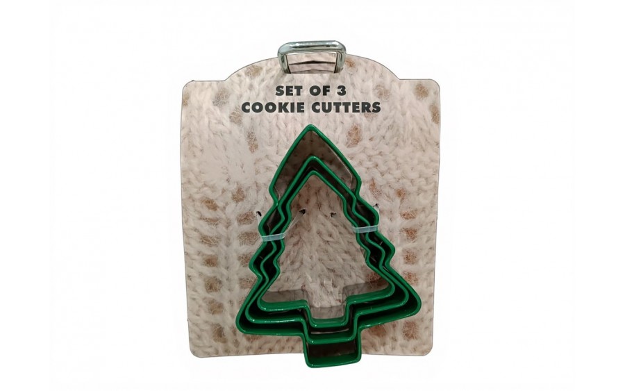 Zestaw 3 wykrawaczy do ciastek mix gwiazdka choinka