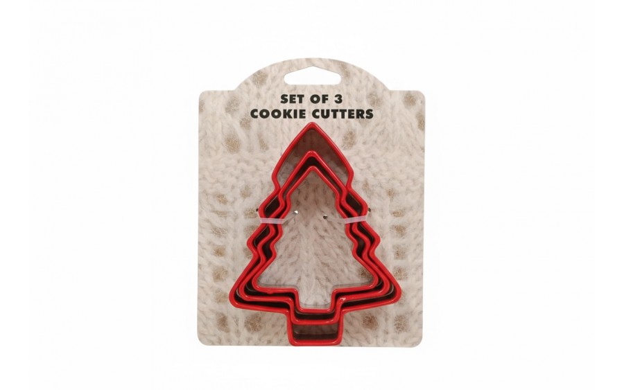 Zestaw 3 wykrawaczy do ciastek mix gwiazdka choinka