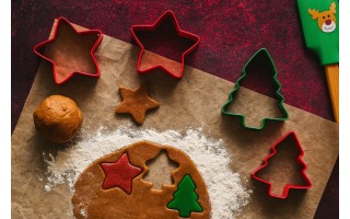 Zestaw 3 wykrawaczy do ciastek mix gwiazdka choinka