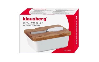 Maselniczka z nożem biała KB-7785