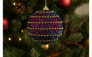 Bombka 10cm (2 szt.) koraliki