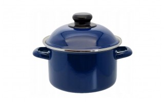 Garnek emaliowany 16 cm RoyalBlau