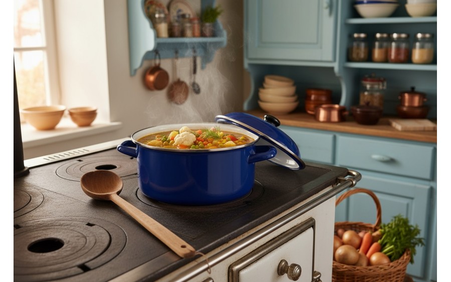 Garnek emaliowany 20 cm RoyalBlau 2,7 L