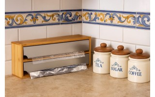 Bambusowy dyspenser do folii spożywczej Modern Kitchen