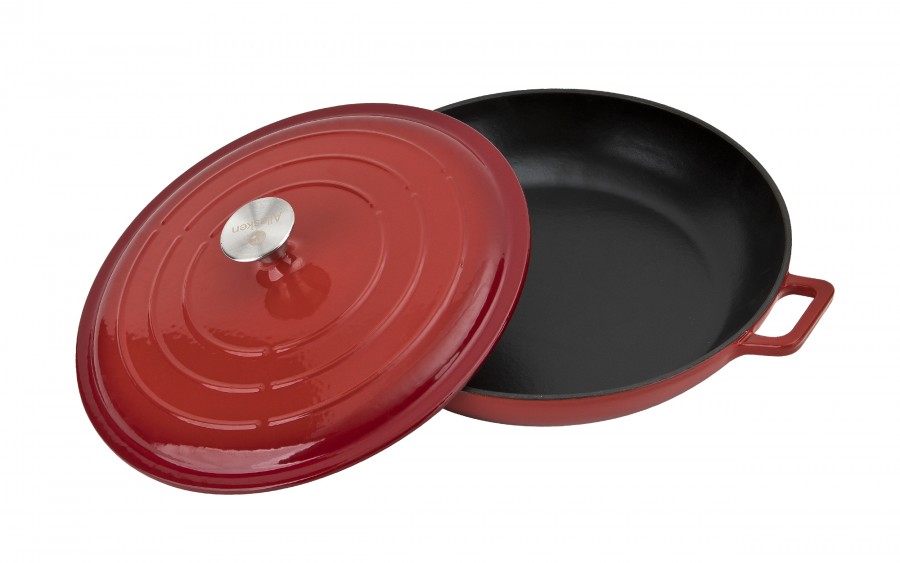 Brytfanna żeliwna 2,8 L niska Rodeluxe 8011