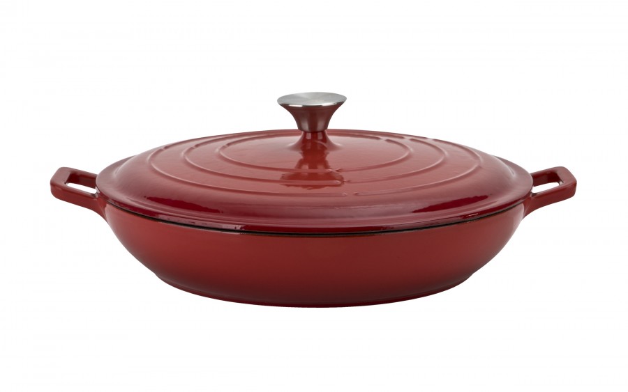 Brytfanna żeliwna 2,8 L niska Rodeluxe 8011