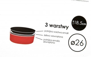 Brytfanna żeliwna do chleba 26x26x18,5 Rodeluxe 8004