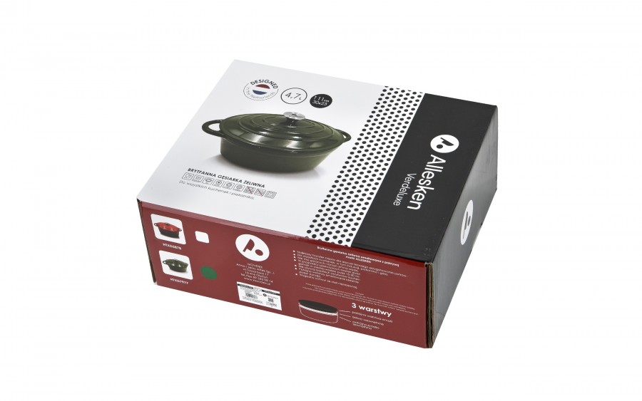 Gęsiarka żeliwna 4,7 L VERDELUXE