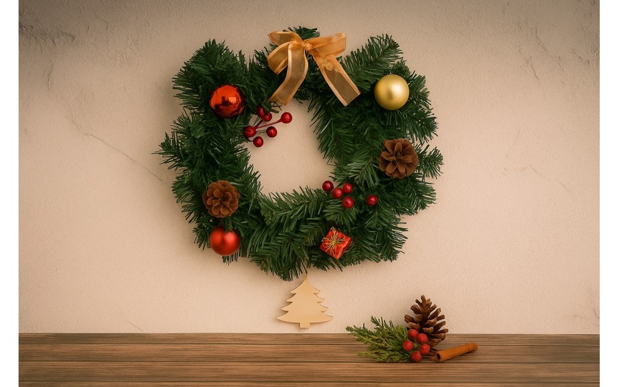 Ozdoba świąteczna Wianek 30 cm Chomik 4008