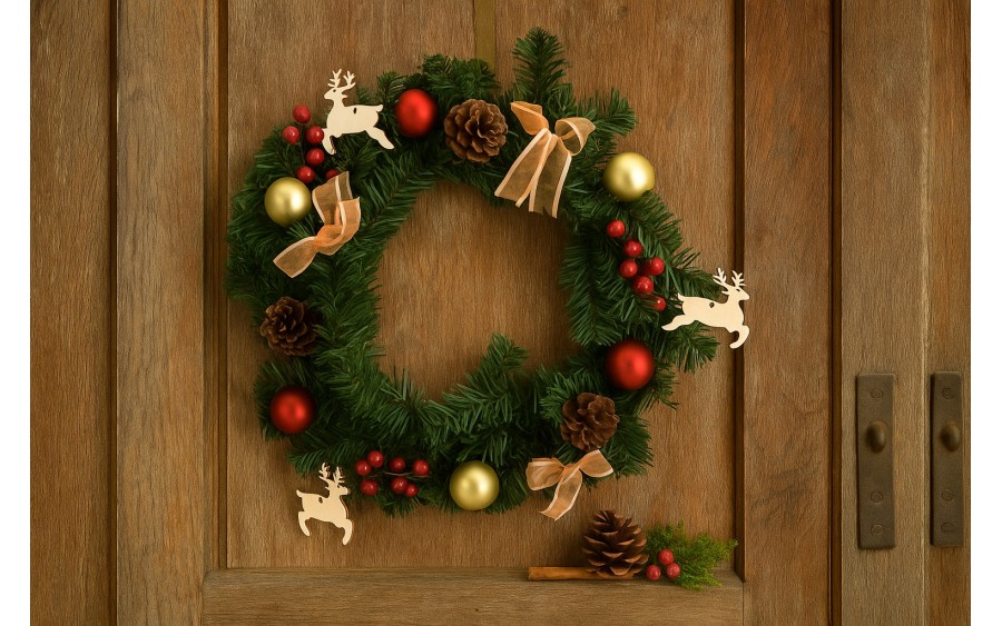 Ozdoba świąteczna Wianek 40 cm Chomik 4015