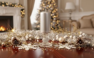 Świecznik szklany niski 8,5 cm JK0348