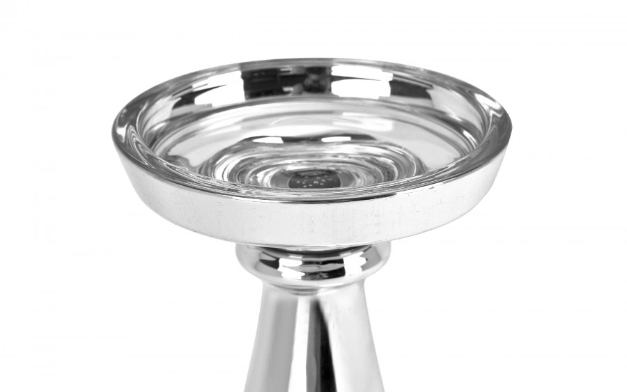 Świecznik szklany 20,5 cm JK0356