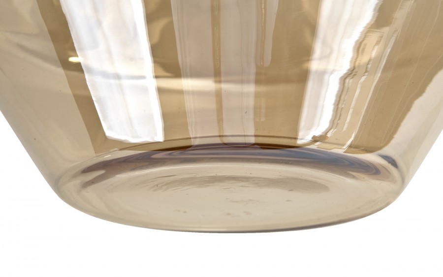 Pojemnik szklany 19x13,5 cm złoty JK0224