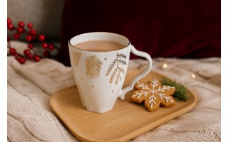 Kubek 350ml Złoty Las Stone Age Biały