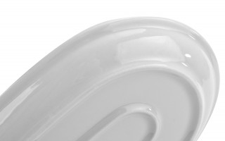 Półmisek owalny 28x19,5 cm Roma Chicago Bianco