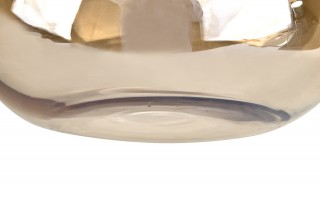 Pojemnik szklany 19x9,5 cm złoty JK0225