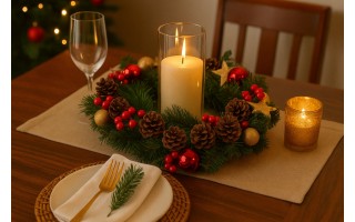 Ozdoba świąteczna Wianek 36 cm Chomik 0606