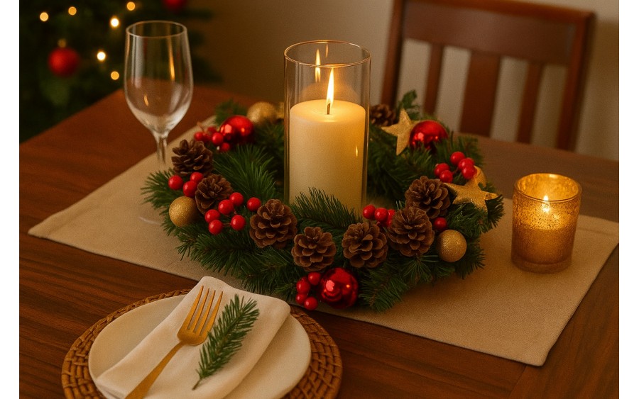 Ozdoba świąteczna Wianek 36 cm Chomik 0606