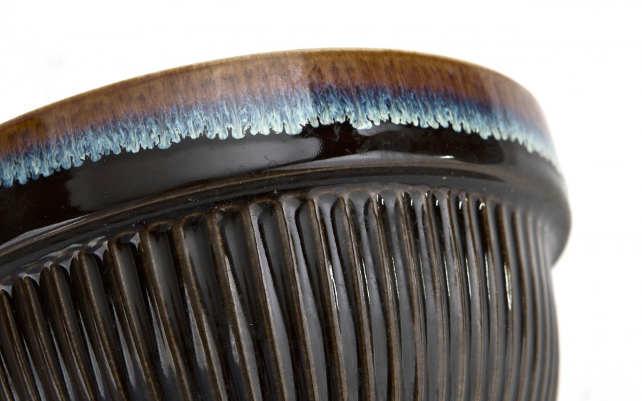 Miska ceramiczna 13,5 x 7,8 cm RIB Brąz