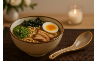 Łyżka ceramiczna 16 cm Ramen Ombres Brown