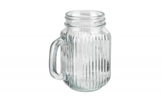 Kubek słoik 450 ml z rurką