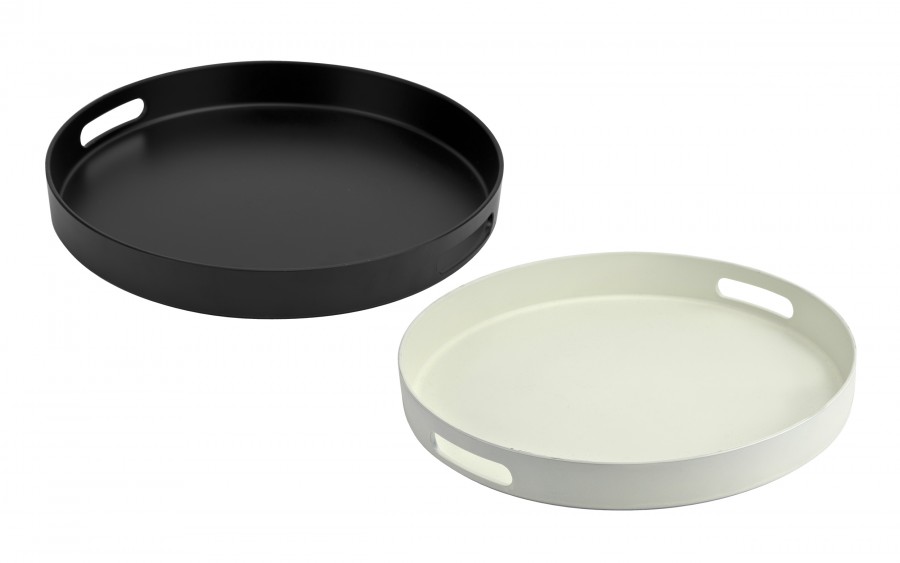 Taca okrągła z uchwytami 33 cm mix