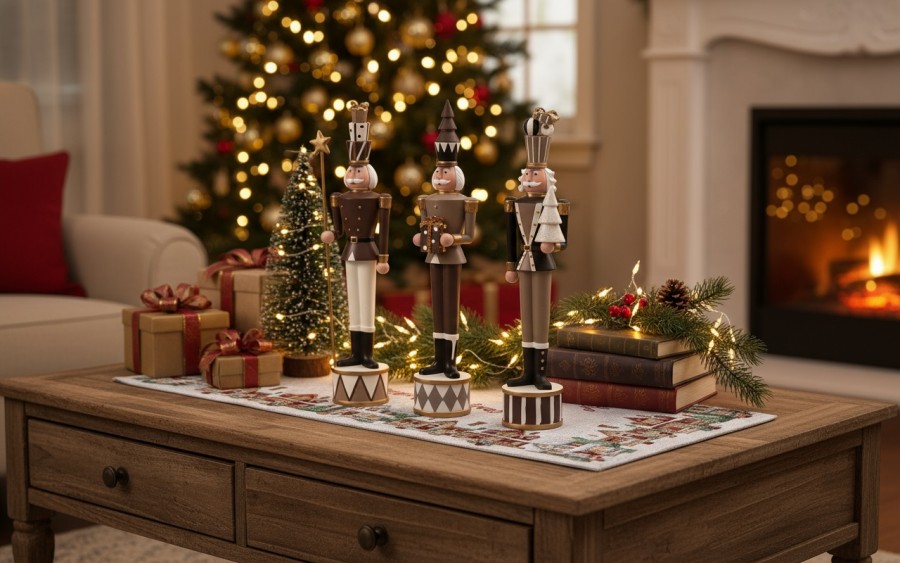 Figurka świąteczna Dziadek do orzechów choinka 44 cm 172870