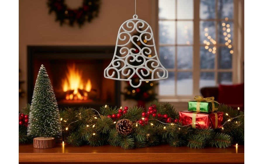 Ozdoba świąteczna Dzwonek srebrny