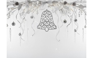 Ozdoba świąteczna Dzwonek srebrny