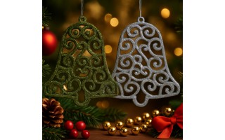 Ozdoba świąteczna Dzwonek srebrny