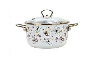 Komplet 4 garnków z pokrywkami Cream Premium 172430