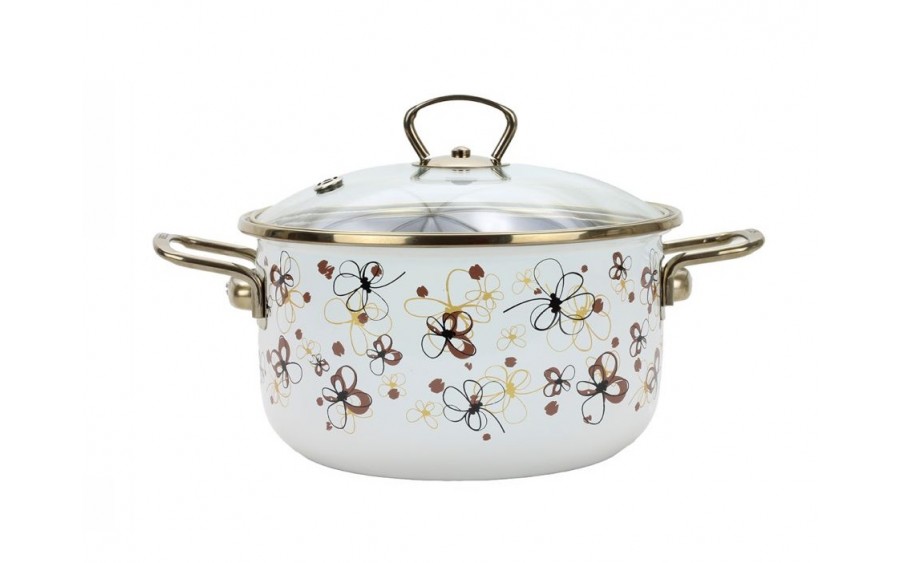 Komplet 4 garnków z pokrywkami Cream Premium 172430